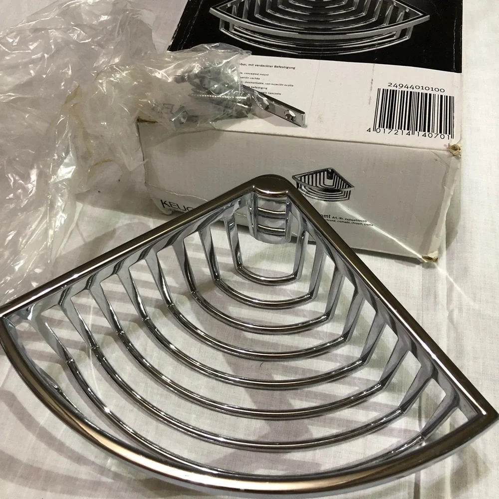 NEW! Luxury KEUCO Polished Chrome Shower Shelf